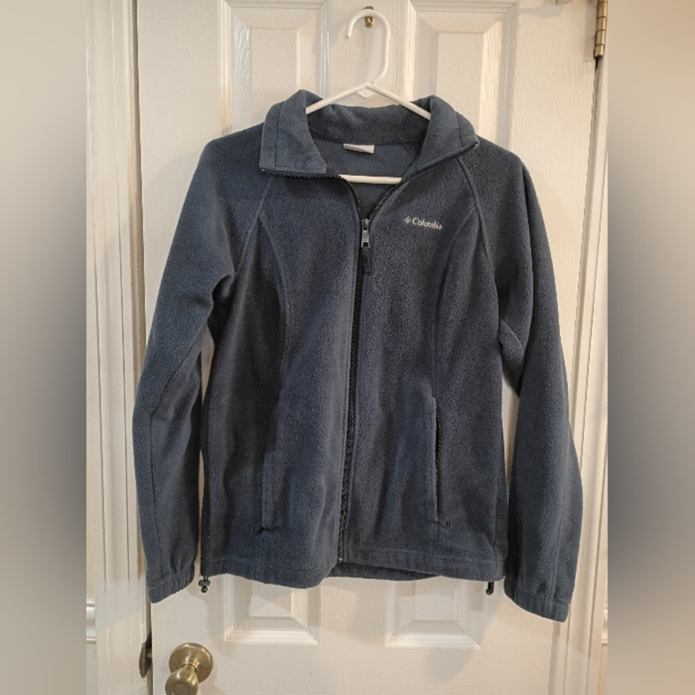Columbia Adult Navy Blue Fleece Jacket Size Small